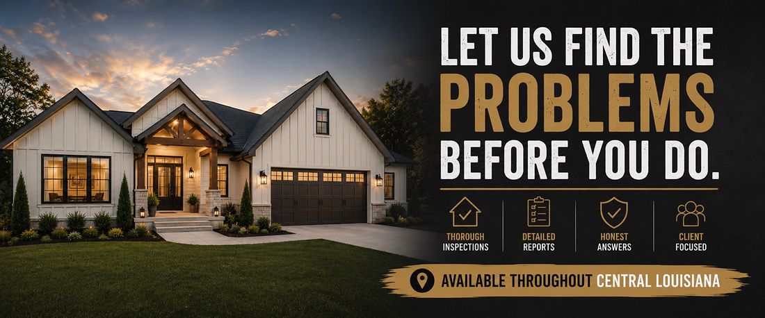 Magnolia Home Inspections — let us find the problems before you do. Thorough inspections, detailed reports, honest answers, client focused. Available throughout Central Louisiana.